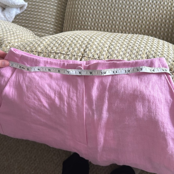 Revolve Pink Linen Pants - Picture 8 of 9